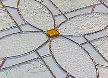 Витраж в процессе изготовления